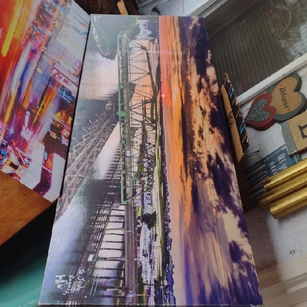Scenic Bridge Canvas Art